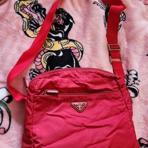 Prada Bold Red Crossbody Bag
